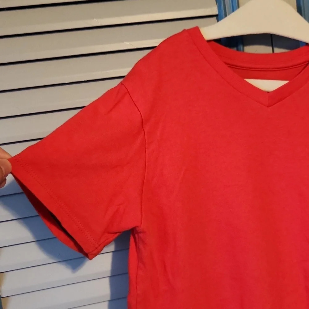 Calvin Klein Red Tee Shirt - Picture 5 of 11